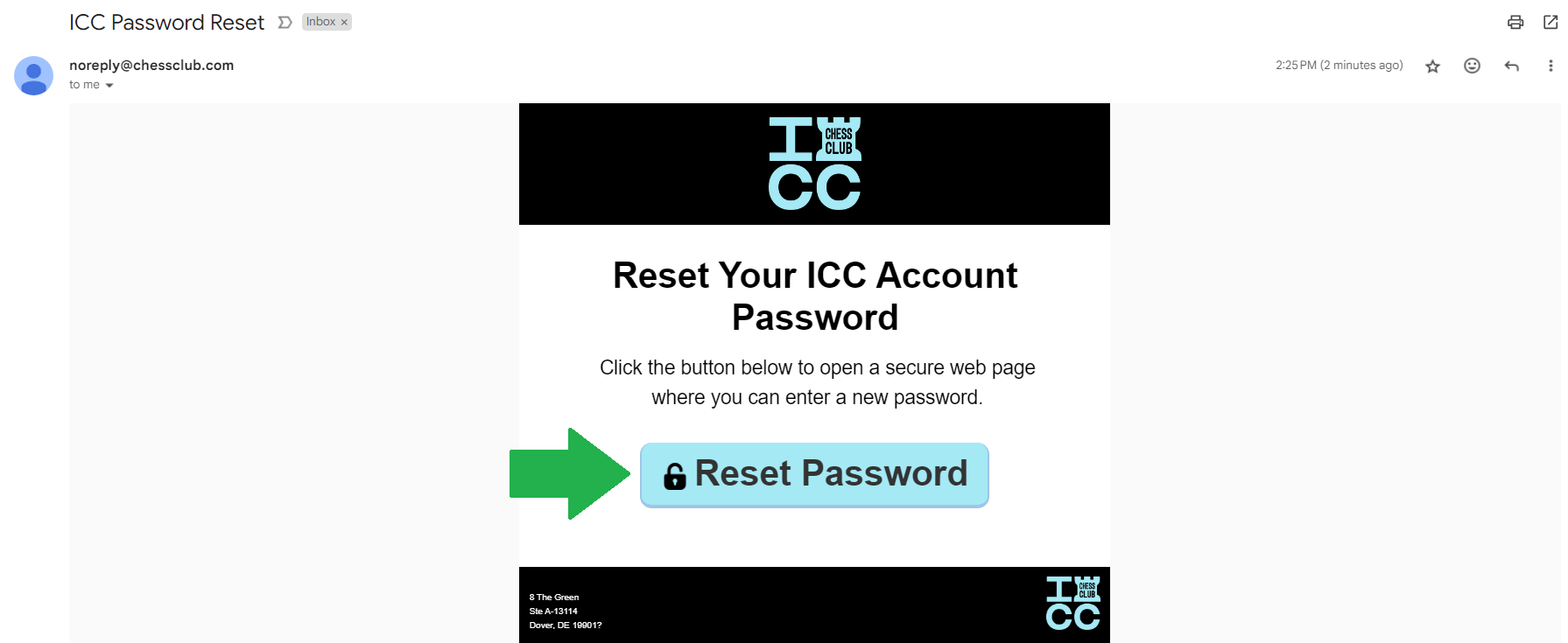 I forgot my password. How do I reset it? – ICC Chessclub.com